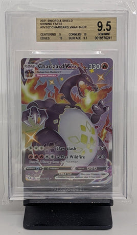 Graded Pokemon - Charizard VMAX #SV107 Beckett 9.5 GEM MINT