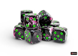 Chessex 24614 - Brush Paintball/green 16mm d6 Dice Block (12 Count)