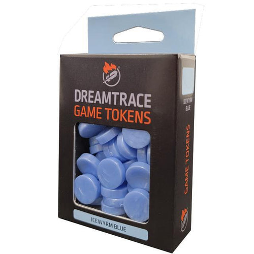Dreamtrace Game Tokens - Icewyrm Blue 40ct