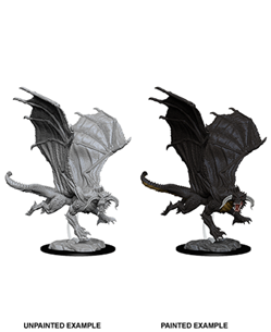WizKids - D&D Nolzur's Marvelous Miniatures 73682 - Young Black Dragon