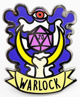 Foam Brain Games Enamel Pin - Banner Class: Warlock