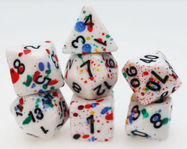 Foam Brain Games - Paint Splatter RPG Dice Set