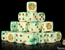 Baron of Dice - Pestilence 16mm Square Corner d6 Set
