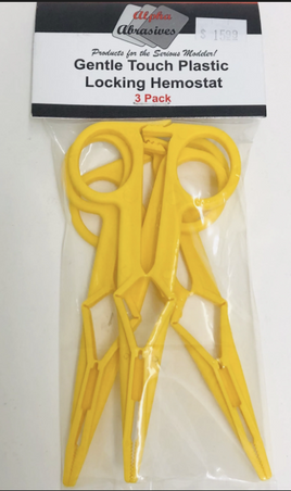 Alpha - Gentle Touch Plastic Locking Hemostat 3-Pack