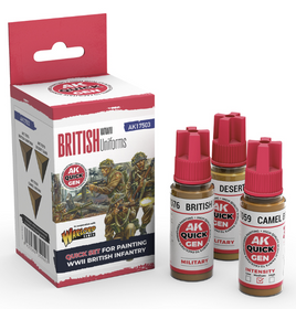 AK Interactive - British WWII Uniforms Quick Gen Set
