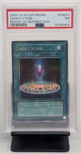 Graded Yu-Gi-Oh - Sage's Stone #EN003 PSA 7 NM