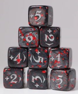 Die Hard Dice - MTG Spindown Counters Bloody Positive Power Pack: Black