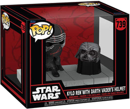 Funko Pop! - Star Wars - Dark Side Kylo Ren with Darth Vader's Helmet Bobblehead #739