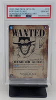Graded One Piece - Portgas D. Ace Wanted Alt #119 PSA 10 GEM MT