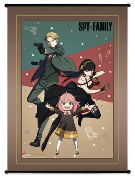 Spy X Family Family Fight Group Wall Scroll