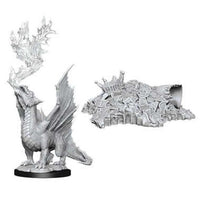 WizKids 90028 - D&D Nolzur's Marvelous Miniatures - Gold Dragon Wyrmling & Small Treasure Pile