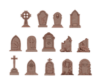 AK Interactive - Basing Bits - Tombstones 14pcs