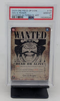 Graded One Piece - Gol D. Roger Wanted Alt Art #118 PSA 10 GEM MT