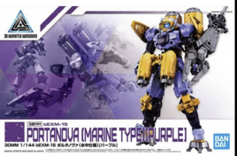 Bandai - 30 Minute Missions - Portanova Marine Type Purple b#XM-15 1/144 Scale Model Kit