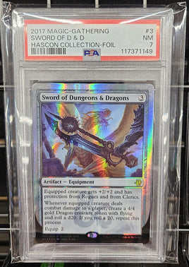 Graded Magic the Gathering - Sword of Dungeons & Dragons #3 PSA 7 NM