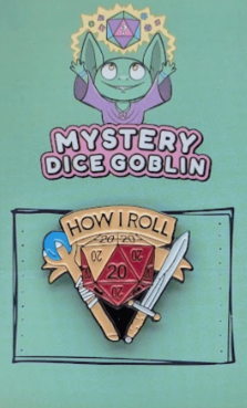 Mystery Dice Goblin Enamel Pin - How I Roll