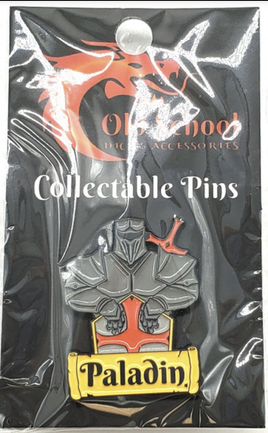 Old School Dice & Accessories Enamel Pin - Paladin