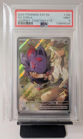 Graded Card - Pokemon - N's Zorua #189 PSA 9 MINT