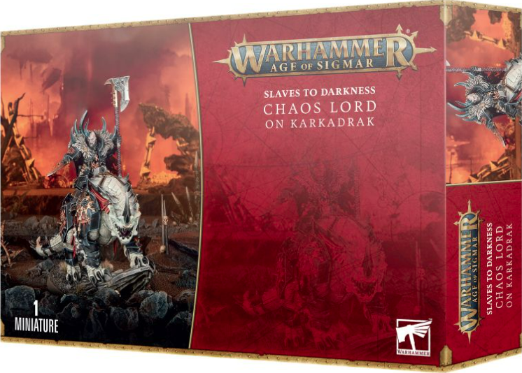 Warhammer AoS - Slaves to Darkness - Chaos Lord on Karkadrak