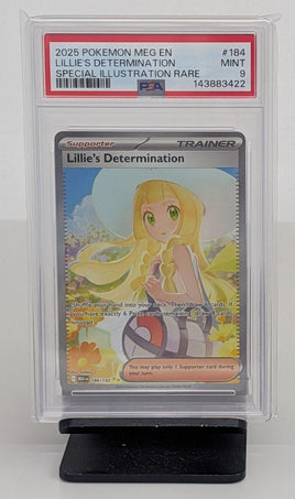 Graded Pokemon - Lillie's Determination SIR #184 PSA 9 MINT