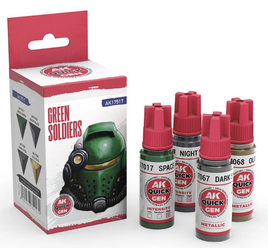 AK Interactive - Green Soldiers Quick Gen Acrylic Set