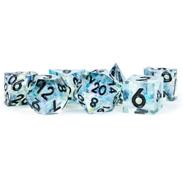 Fanroll - Sharp Edge Resin Captured Frost RPG Dice Set
