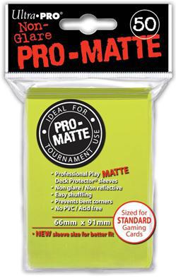 Ultra Pro - Standard Sleeves - ProMatte 50ct - Bright Yellow