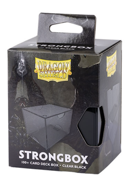 Dragon Shield - Strongbox Clear Black 100+ Card Deck Box