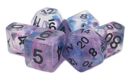 Old School Dice - Luminous: Silver Stream RPG Dice Set