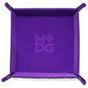 Metallic Dice Games - Dice Tray - Velvet Folding Purple