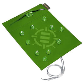 Enhance - Roll on a Scroll: Green d6 Dice Set & Rolling Mat