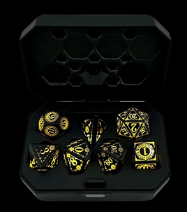 Realm Guard - Dice - LED White DND Dice 7-Dice RPG Set
