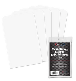 BCW - Trading Card Dividers - Tall White