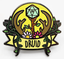Foam Brain Games Enamel Pin - Banner Class: Druid