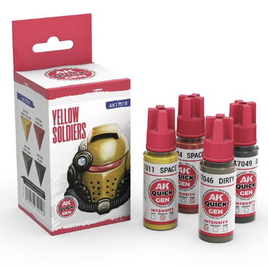 AK Interactive - Paint Set - Yellow Soldiers Quick Gen Acrylic Set