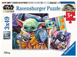 Ravensburger - Puzzle - Star Wars Mandalorian Grogu Moments 3x49pc