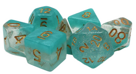 Old School Dice - Luminous: Winter's Breath RPG Dice Set