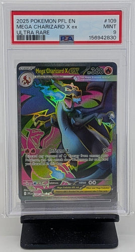Graded Pokemon - Mega Charizard X ex #109 UR PSA 9 MINT