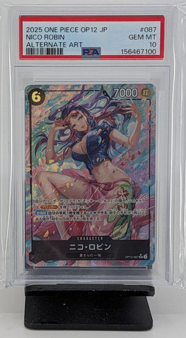 Graded One Piece - Nico Robin Alt Art JPN OP12 #067 PSA 10 GEM MT