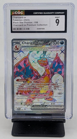 Graded Pokemon - Charizard ex Black Star Promo #056 CGC 9 MINT