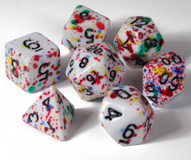 Die Hard Dice - Color Spray Rainbow RPG Dice Set