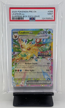 Graded Pokemon - Leafeon ex Stamped #006 PSA 9 MINT