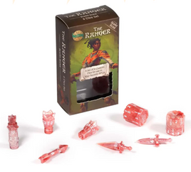 PolyHero Dice - The Ranger Scarlet Scout 8-Dice Custom RPG Set