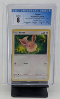 Graded Pokemon - Eevee McDonald's Confetti Holo #12 CGC 8 NM/MINT