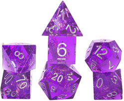 Sirius - Dice - Sharp Purple Fairy 7ct Set