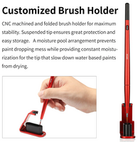 DSPIAE - Fine Brush Stand (Red)