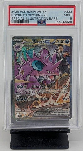 Graded Pokemon - Team Rocket's Nidoking ex SIR #233 PSA 9 MINT