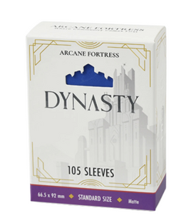 Arcane Fortress - Dynasty Deep Blue Matte Sleeves 105 Count
