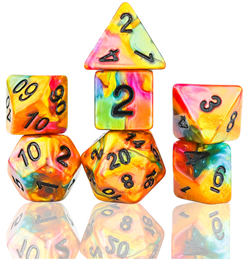 Sirius - Dice - 7ct - Rainbow Gold