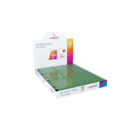 Gamegenic - 9-Pocket Side-loading Binder Pages 50ct Green